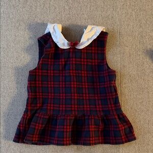 Janie and Jack Tartan Peplum Top